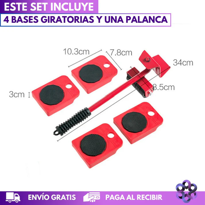 Elevador de muebles Set de 4